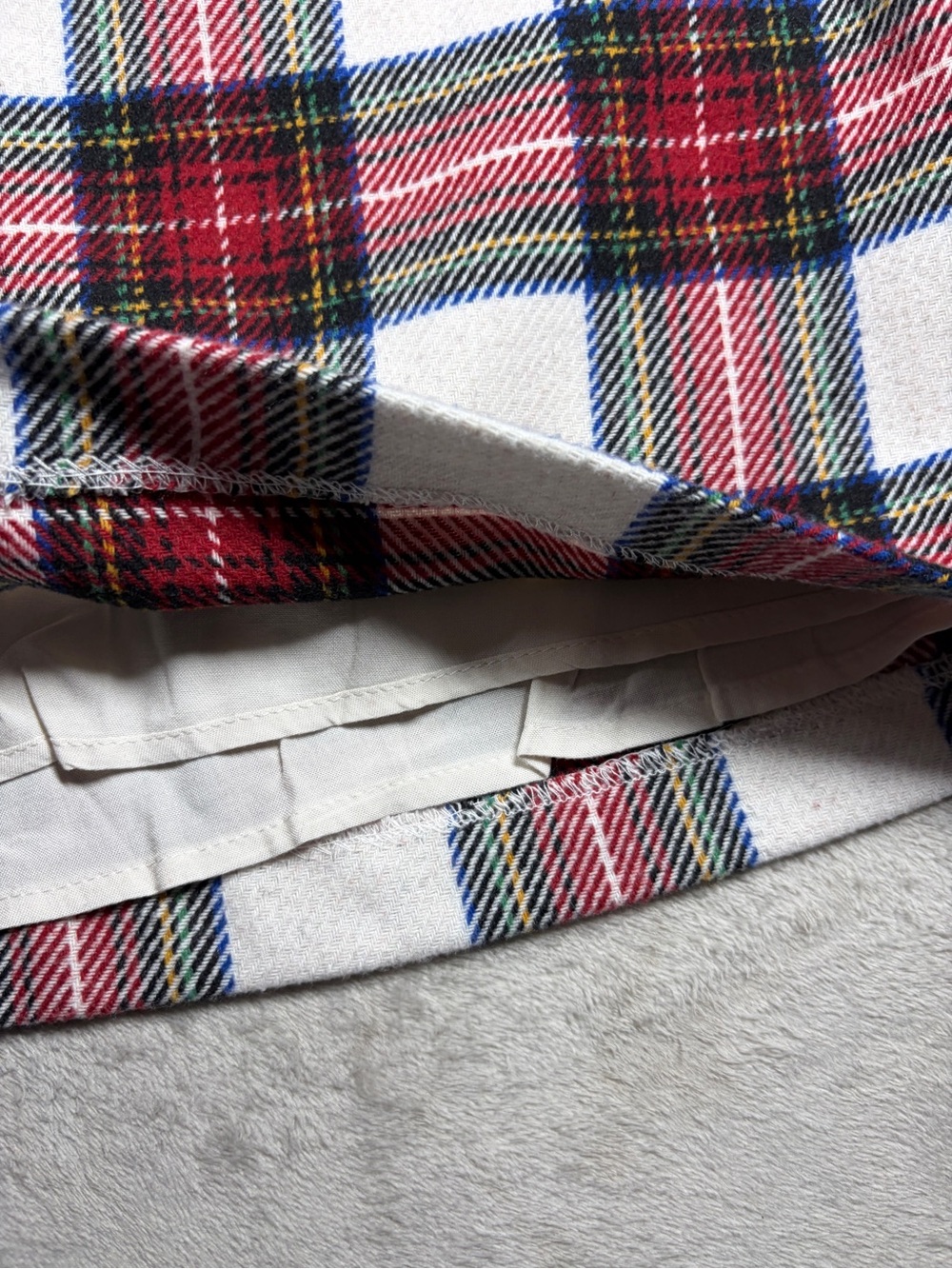 NWT Abercrombie & Fitch Wool Blend Plaid A line Academia Holiday Mini Skirt S - Picture 7 of 16